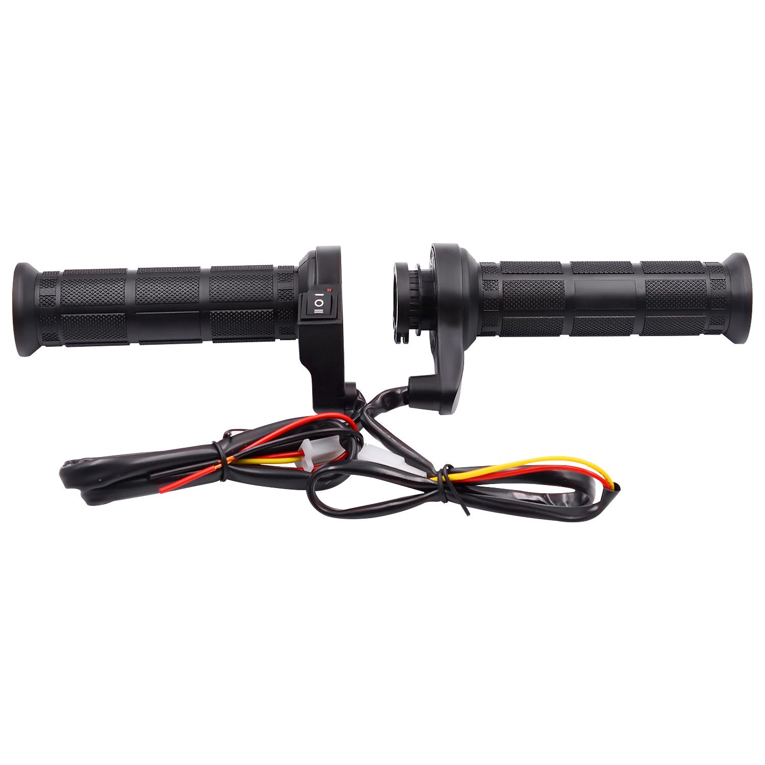 2 пары рукояток для мотоцикла, горячая ручка для мотоцикла 12 В, подогреваемая ручка, электротермическая 14*2.2cm,14.7*2.2cm чёрный